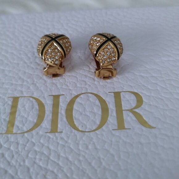 Christian Dior vintage earrings made in Germany EUC - Picture 6 of 10